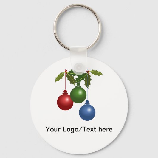 kerstButton Sleutelhanger (Voorkant)