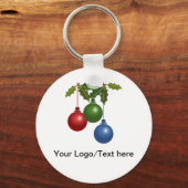 kerstButton Sleutelhanger (Voorkant)