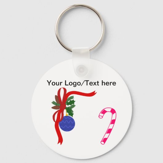kerstButton Sleutelhanger (Voorkant)