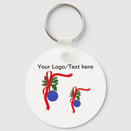 kerstButton Sleutelhanger (Voorkant)