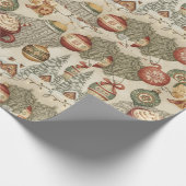 Kerstcabin cadeaupapier (Hoek)