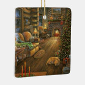  kerstcabine keramisch ornament (Rechts)