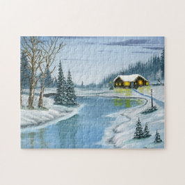 Kerstcabine Legpuzzel