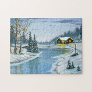 Kerstcabine Legpuzzel