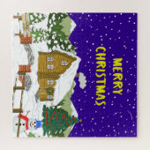 Kerstcabine Legpuzzel (Horizontaal)