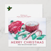 Kerstcaca | Kandijriet | Scarf en Mitts Feestdagenkaart (Voorkant / Achterkant)