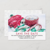 Kerstcaca | Kandijriet | Scarf en Mitts Save The Date (Voorkant / Achterkant)