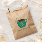 Kerstcacao-beker aanpasbaar bedankzakje (Geknipt)