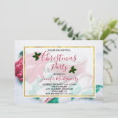 Kerstcacao Candy Cane Scarf & Mitts Party Kaart (Staand voorkant)