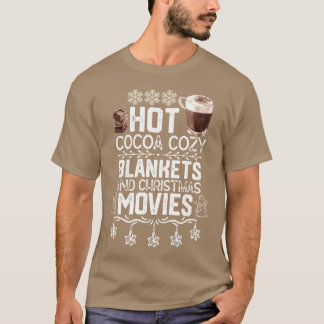Kerstcacao en films Grappige warme cacao Cozy vi T-shirt