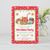 Kerstcacao & Koekjes Kersttraktaties Kaart (Staand voorkant)