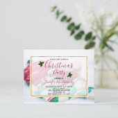 kerstcacao | suikerriet | Uitnodigen voor feest Briefkaart (Staand voorkant)