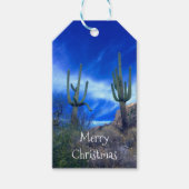 Kerstcactus Arizona Desert Southwest Cadeaulabel (Voorkant)