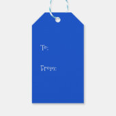 Kerstcactus Arizona Desert Southwest Cadeaulabel (Achterkant)