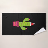 Kerstcactus Badhanddoek (Badhanddoek)