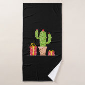 Kerstcactus Badhanddoek (Badhanddoek)