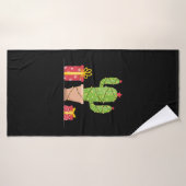Kerstcactus Badhanddoek (Badhanddoek)