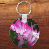 Kerstcactus Bloem Sleutelhanger (Voorkant)