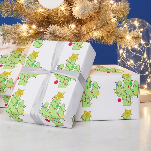 Kerstcactus Cadeaupapier (Feestdagen)