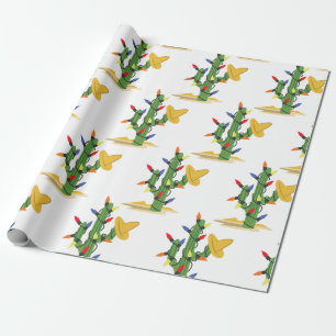 Kerstcactus Cadeaupapier
