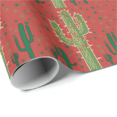 Kerstcactus Cadeaupapier (Rol Hoek)