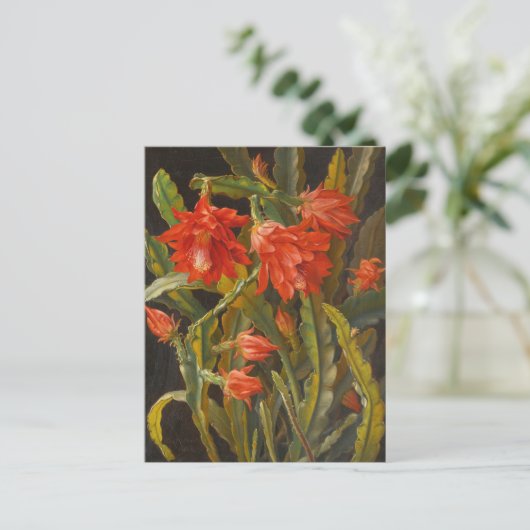 kerstcactus | Christelijk Möllback Briefkaart (Staand voorkant)