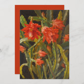 kerstcactus | Christelijk Möllback Feestdagenkaart (Voorkant / Achterkant)