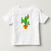 Kerstcactus, Cutcactus, kerstversieringen Kinder Shirts (Voorkant)