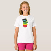 Kerstcactus, Cute Cactus, Pet, Mistletoe T-shirt (Voorkant volledig)