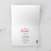 Kerstcactus Cute Red Moving New Address Aankondiging (Binnen)