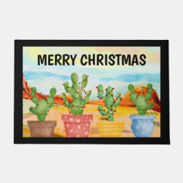 kerstcactus deurmat