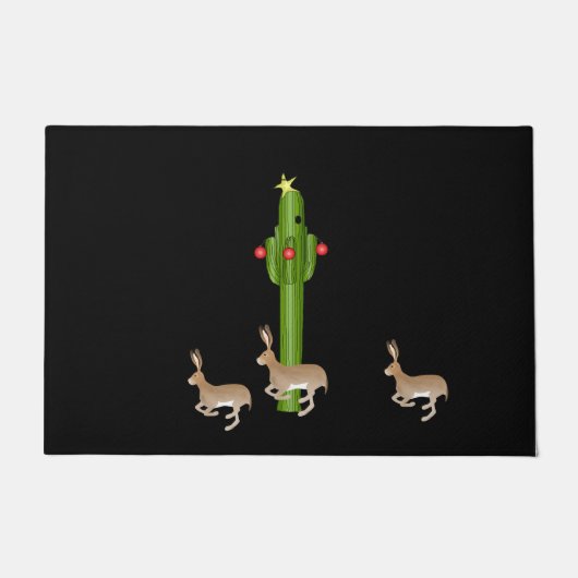 Kerstcactus Doormat Deurmat (Voorkant)