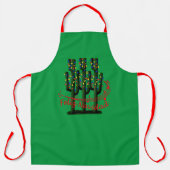 Kerstcactus Feliz Navidad PAO Schort (Voorkant)