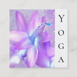 *~* Kerstcactus Healer Floral Reiki Yoga Vierkante Visitekaartje