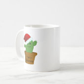 Kerstcactus in een Kerstmanhoed Koffiemok (Voorkant links)