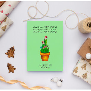 Kerstcactus Kaart