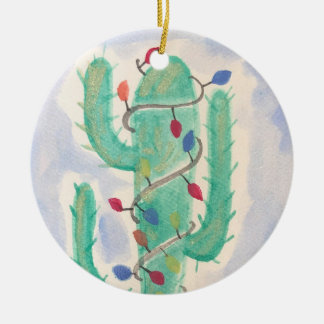 Kerstcactus Keramisch Ornament