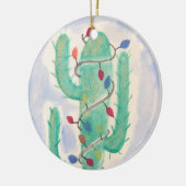Kerstcactus Keramisch Ornament (Links)
