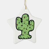 kerstcactus keramisch ornament (Rechts)