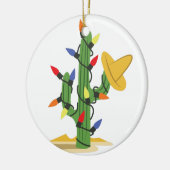 Kerstcactus Keramisch Ornament (Links)