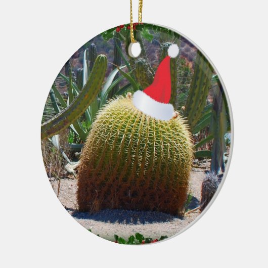 Kerstcactus Keramisch Ornament (Links)