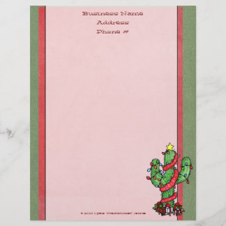 Kerstcactus Letterhead