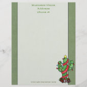 Kerstcactus Letterhead Custom Briefhoofd (Voorkant)
