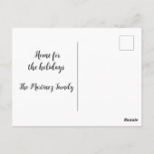 Kerstcactus met Cadeaus voor een huis Briefkaart (Achterkant)