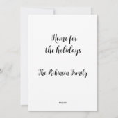 Kerstcactus met Cadeaus voor een huis Feestdagenkaart (Achterkant)