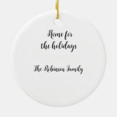 Kerstcactus met Cadeaus voor een huis Keramisch Ornament (Achterkant)