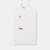 Kerstcactus met gloeilampen cadeaulabel (Achterkant)