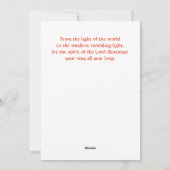 Kerstcactus met Prettige feestdagen Feestdagenkaart (Achterkant)