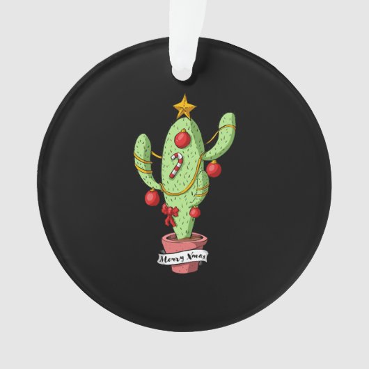 kerstcactus ornament (voorkant)