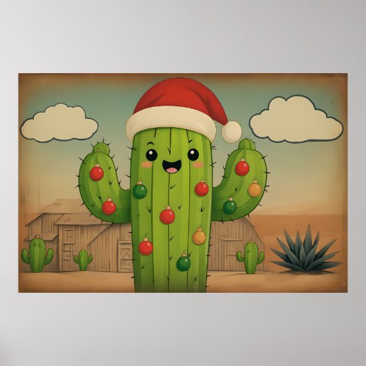 Kerstcactus Poster (Voorkant)
